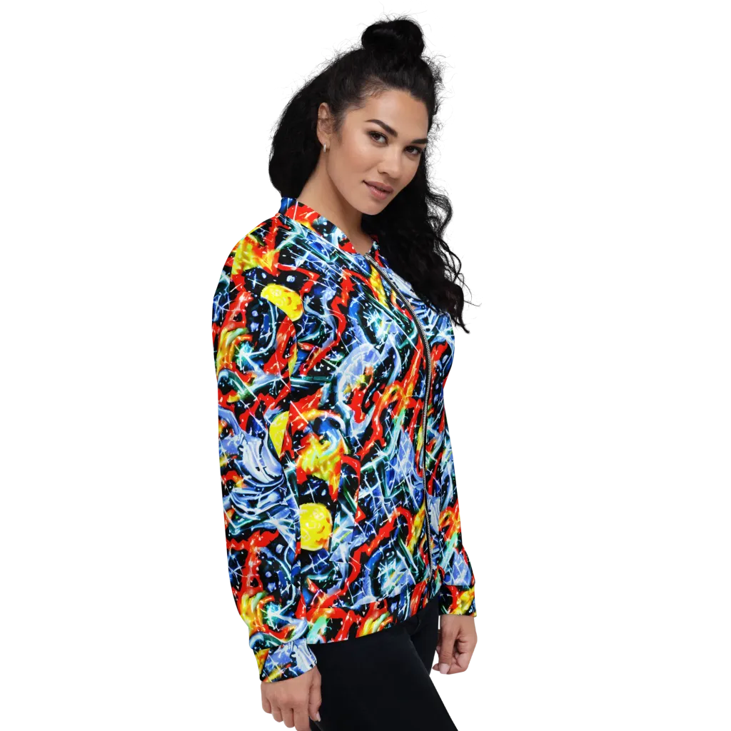 Chromatic Impact on Bomber Jacket — Right