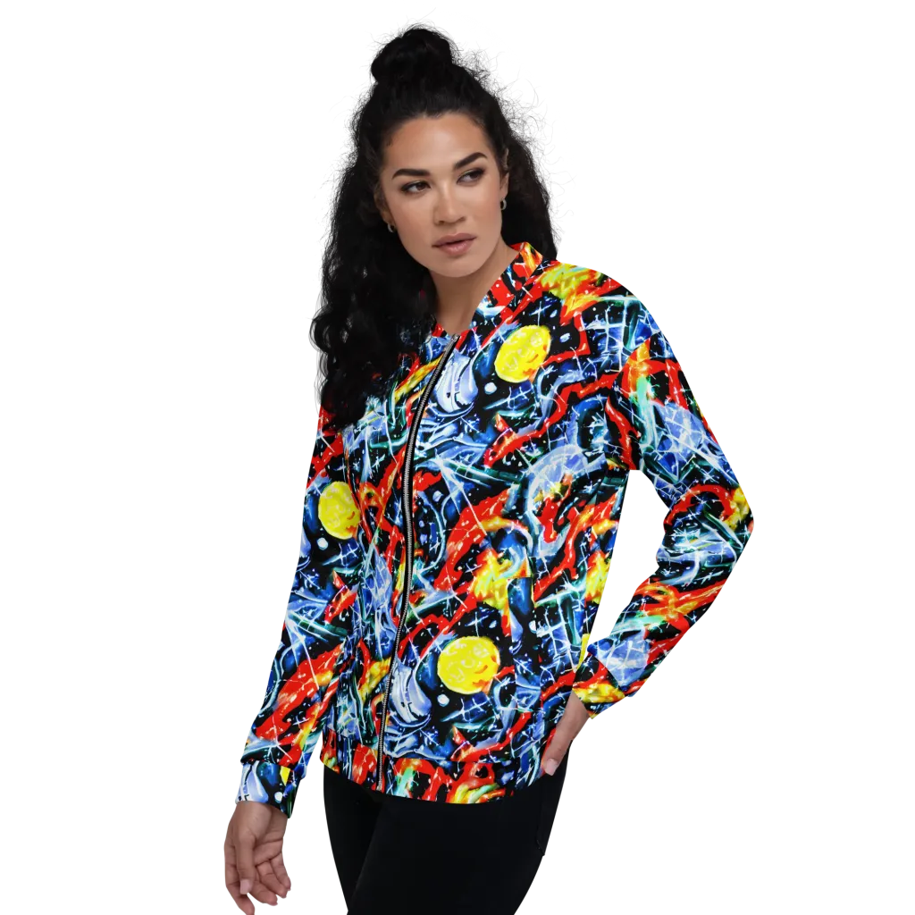 Chromatic Impact on Bomber Jacket — Left