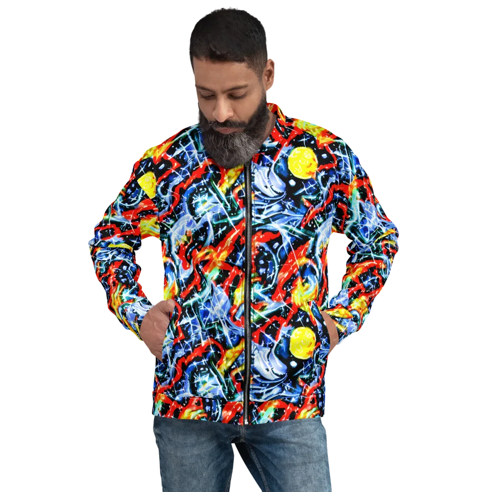 Chromatic Impact on Bomber Jacket — Front