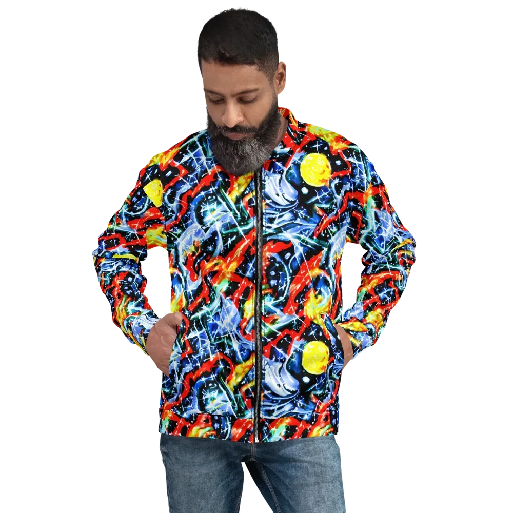 Chromatic Impact on Bomber Jacket — Front
