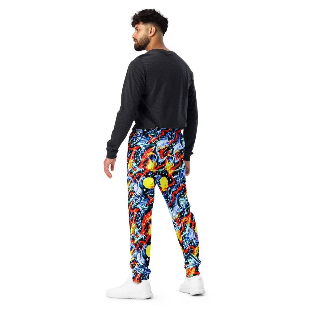 Chromatic Impact on Men's Joggers — Back