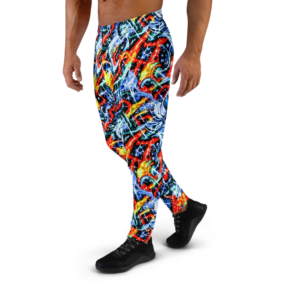 Chromatic Impact on Men's Joggers — Left