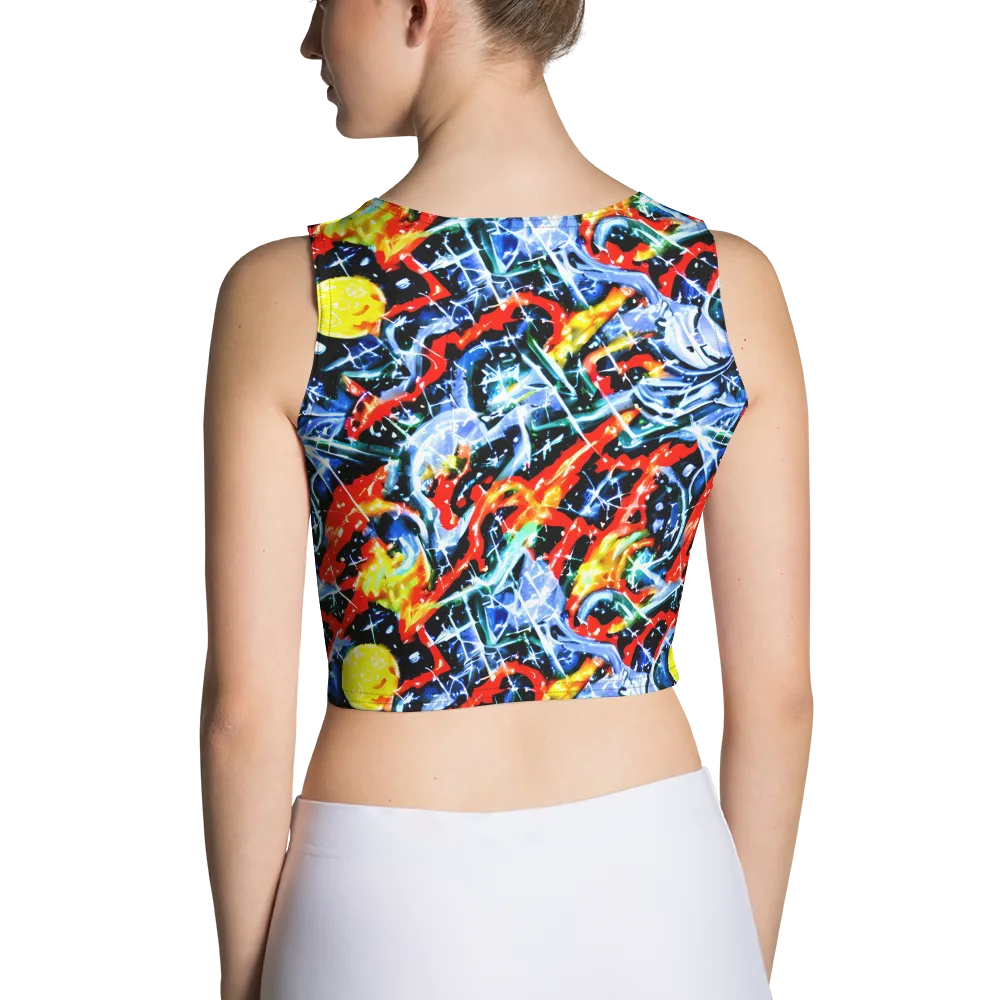 Chromatic Impact on Crop Top — Back