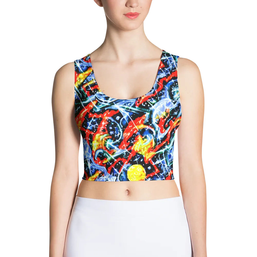 Chromatic Impact on Crop Top — Front