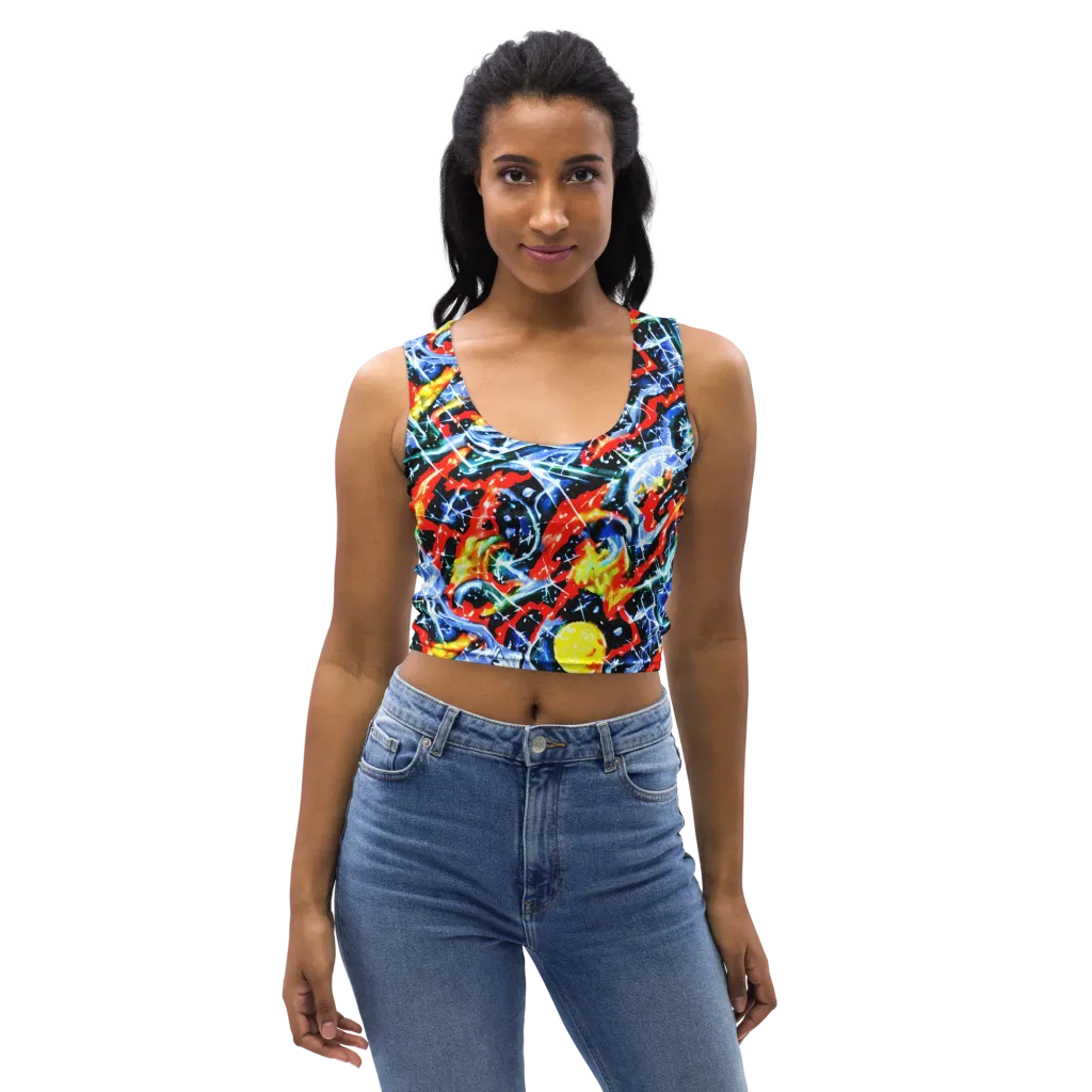 Chromatic Impact on Crop Top — Front