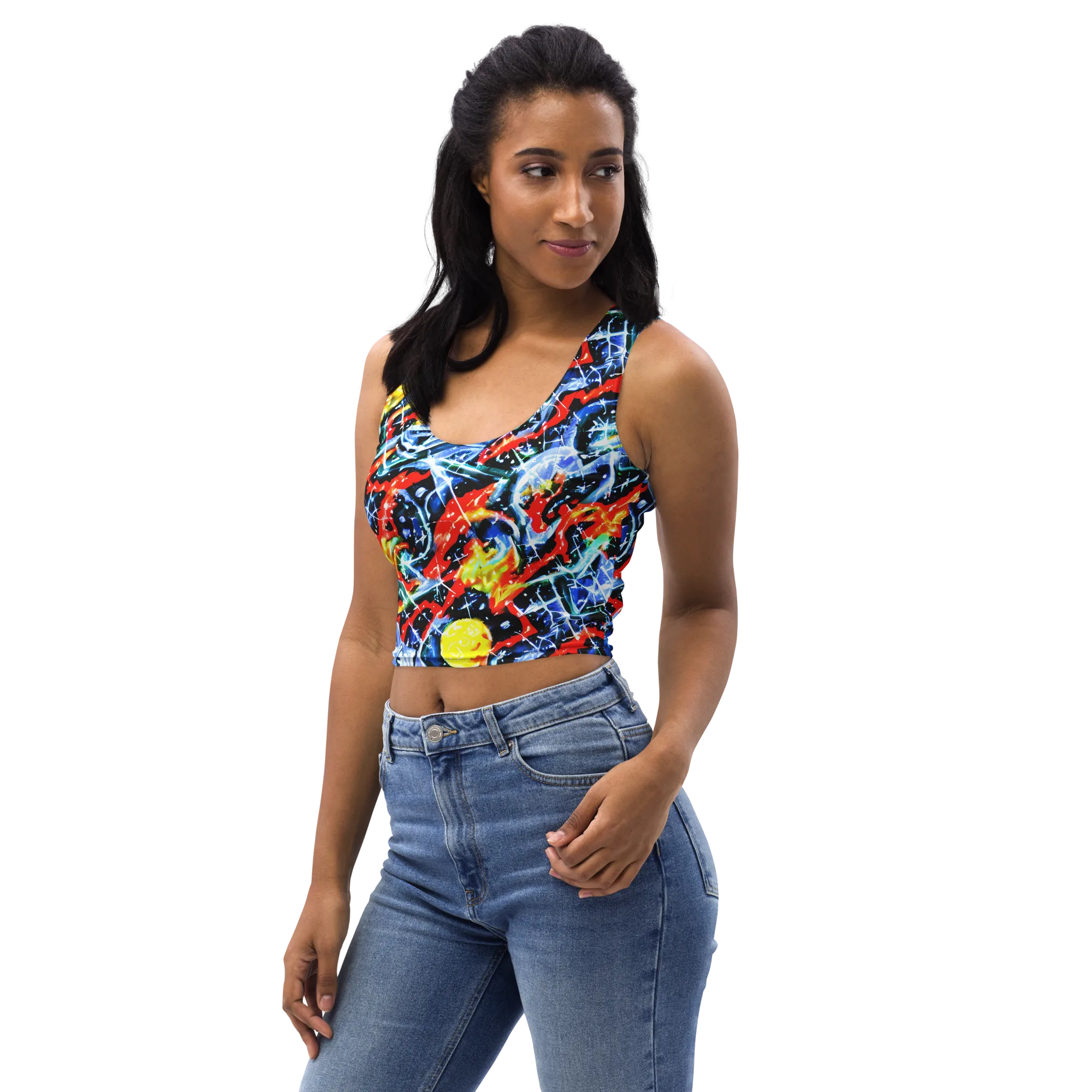Chromatic Impact on Crop Top — Left Front