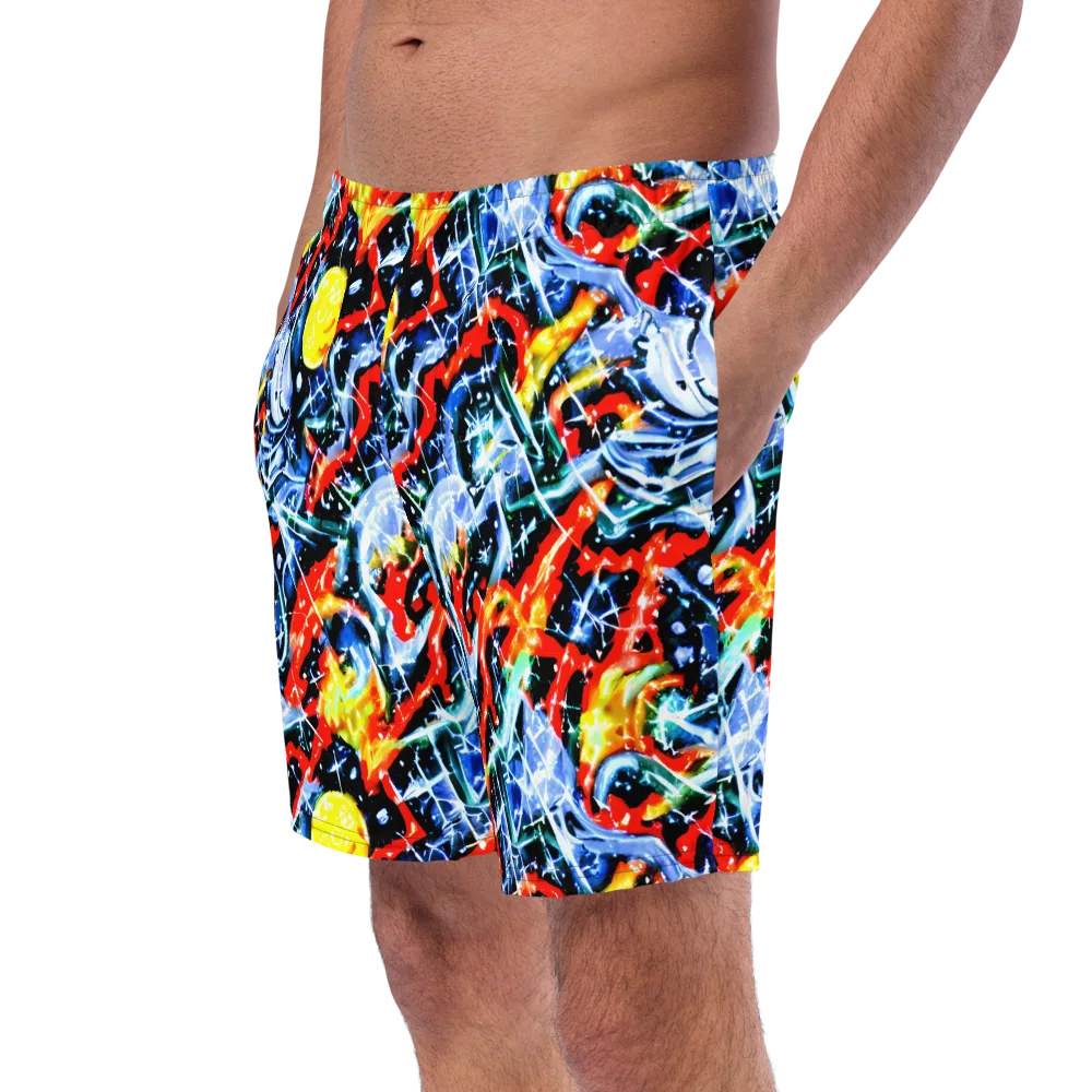 Chromatic Impact on Swim Trunks — Left Front
