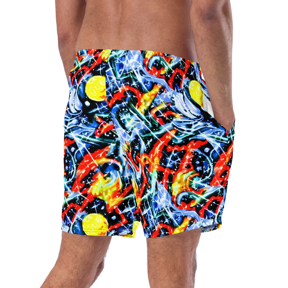 Chromatic Impact on Swim Trunks — Right Back