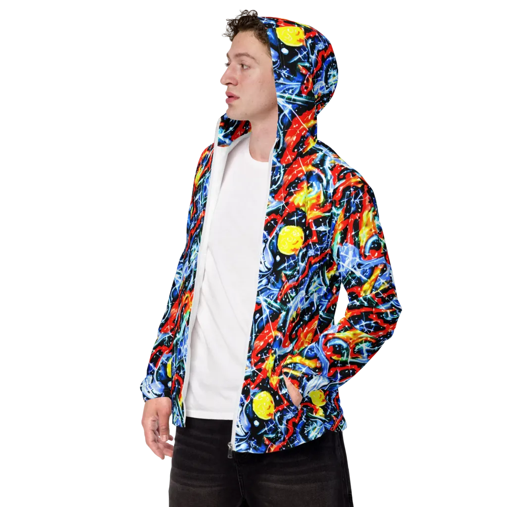 Chromatic Impact on Men's Windbreaker — Left Front