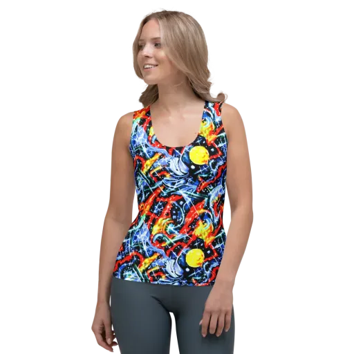 Chromatic Impact on a Women's Tank Top