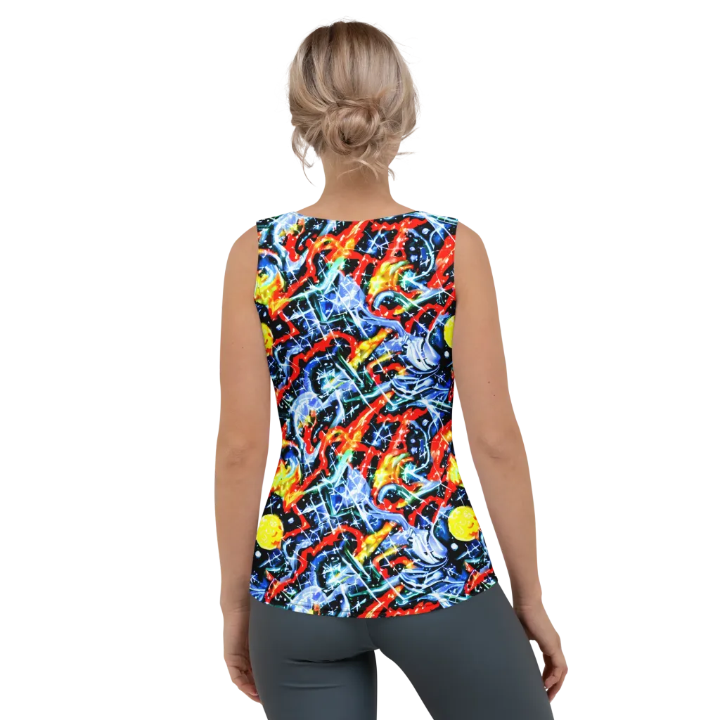 Chromatic Impact on Women's Tank Top — Back