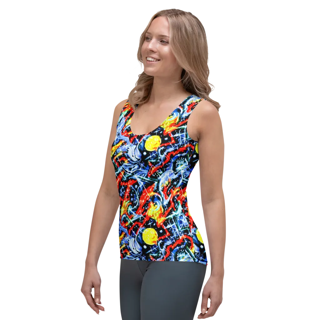 Chromatic Impact on Women's Tank Top — Left Front