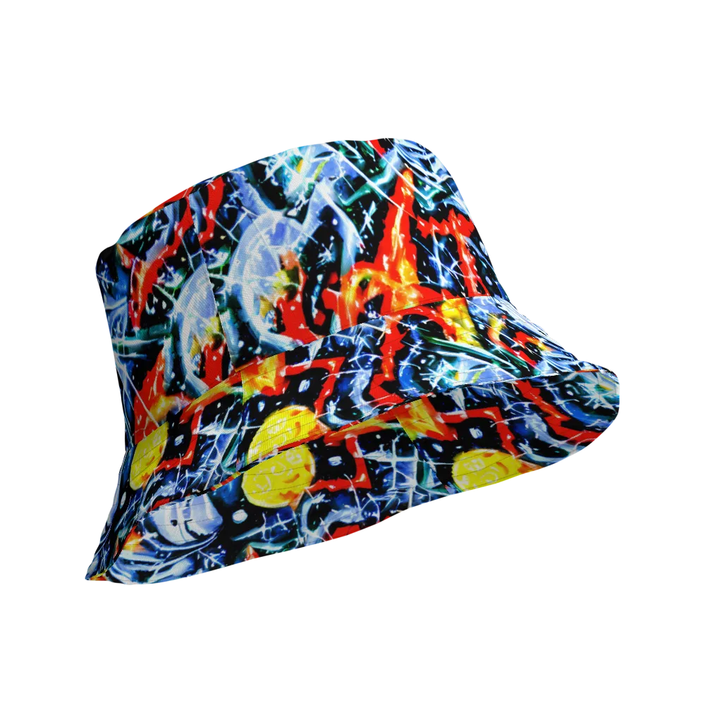 Chromatic Impact on Reversible Bucket Hat — Product details Outside