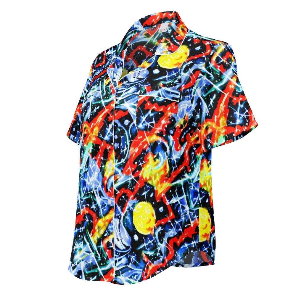 Chromatic Impact on Women's Short Sleeve Pajama Top — Left Front