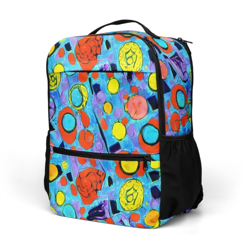 Cyan Carnival on a Utility Backpack