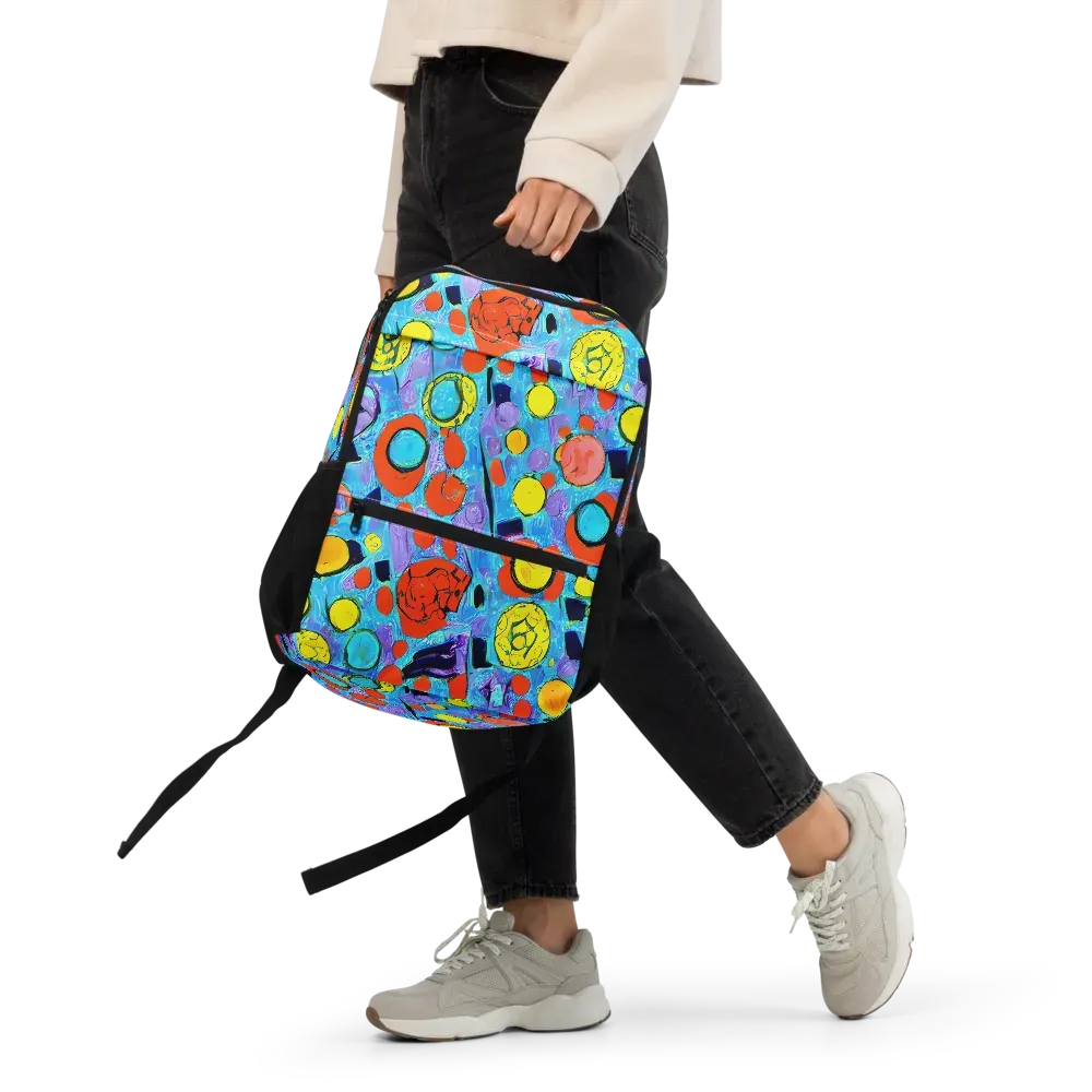 Cyan Carnival on Utility Backpack — Front
