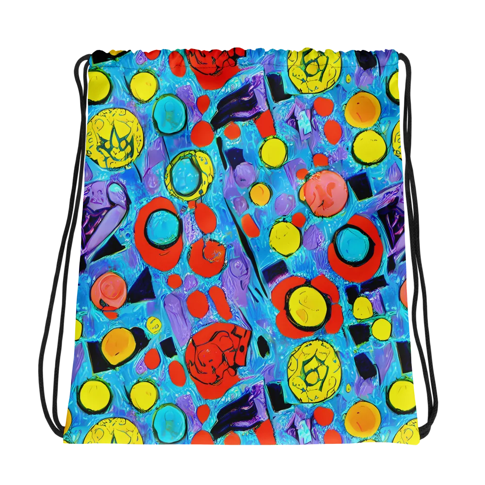 Cyan Carnival on Drawstring Bag — Photo