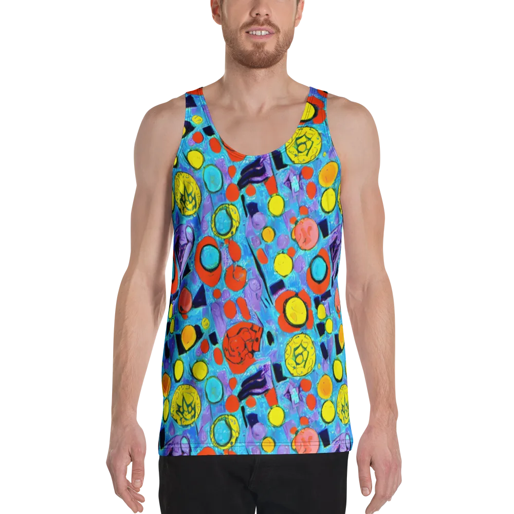 Cyan Carnival on Men's Tank Top — Front