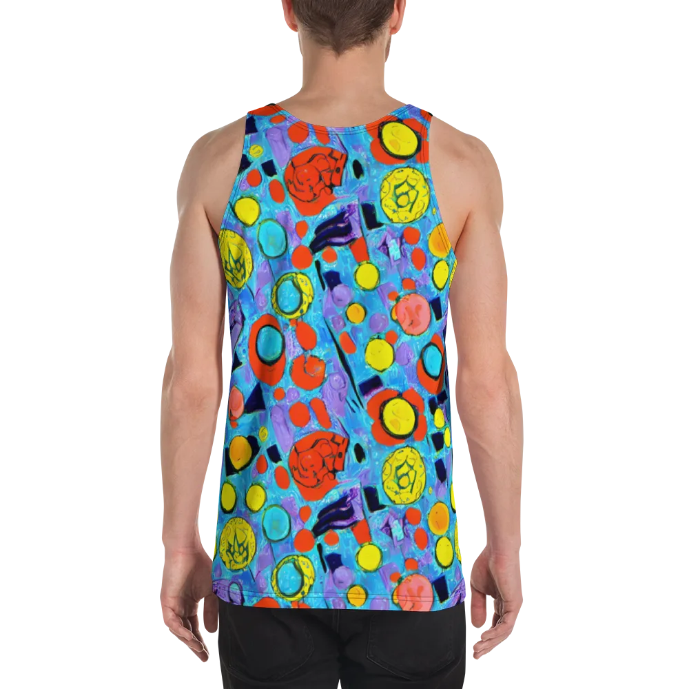 Cyan Carnival on Men's Tank Top — Back