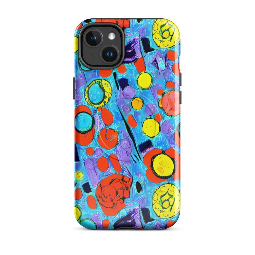 Cyan Carnival on MagSafe Tough Case for iPhone® — Front