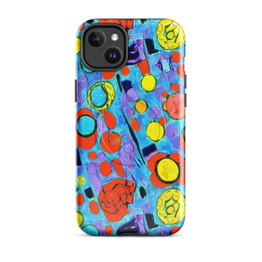 Cyan Carnival on a MagSafe Tough Case for iPhone®