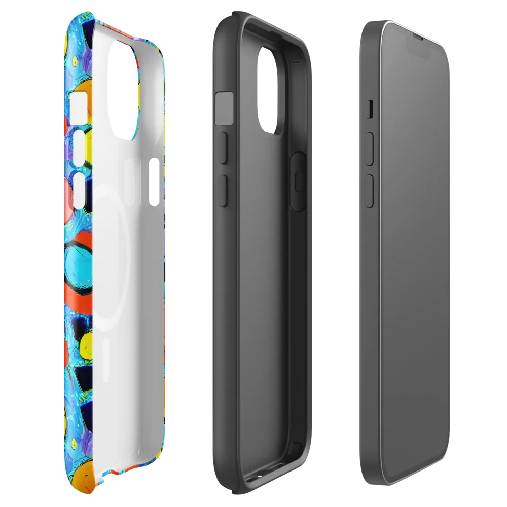 Cyan Carnival on MagSafe Tough Case for iPhone® — Front