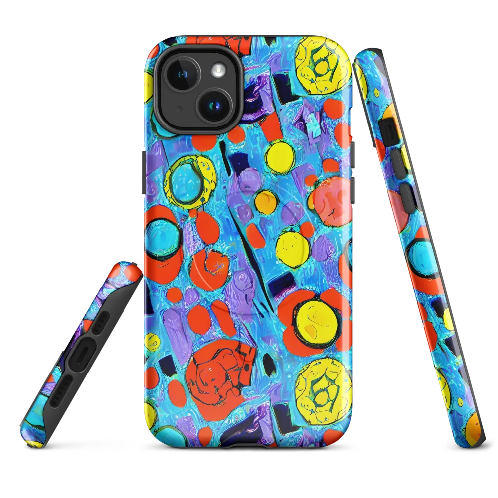 Cyan Carnival on MagSafe Tough Case for iPhone® — Front
