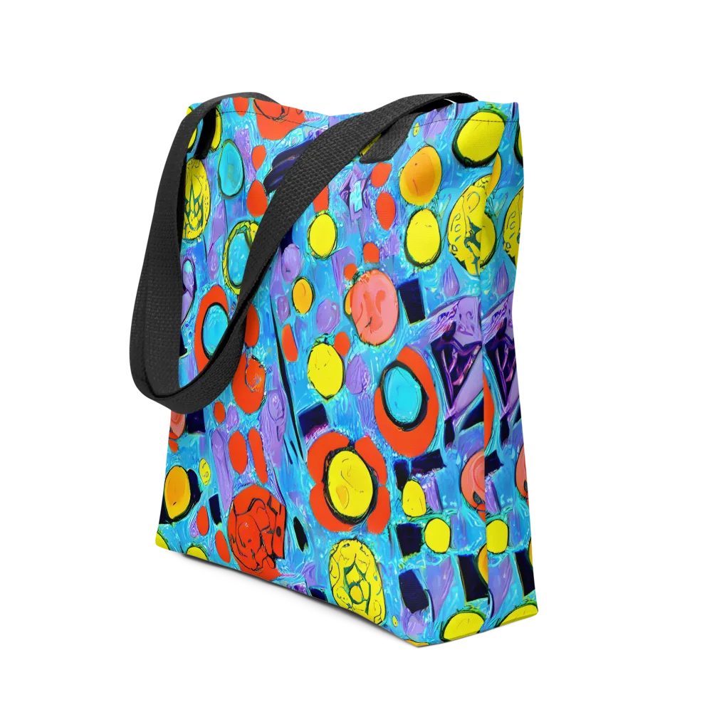 Cyan Carnival on Tote Bag — Front