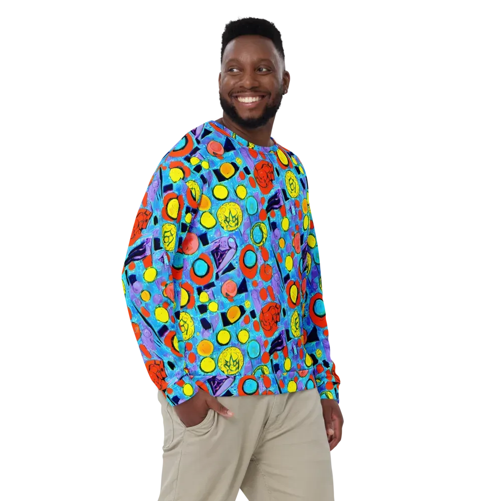 Cyan Carnival on Sweatshirt — Front