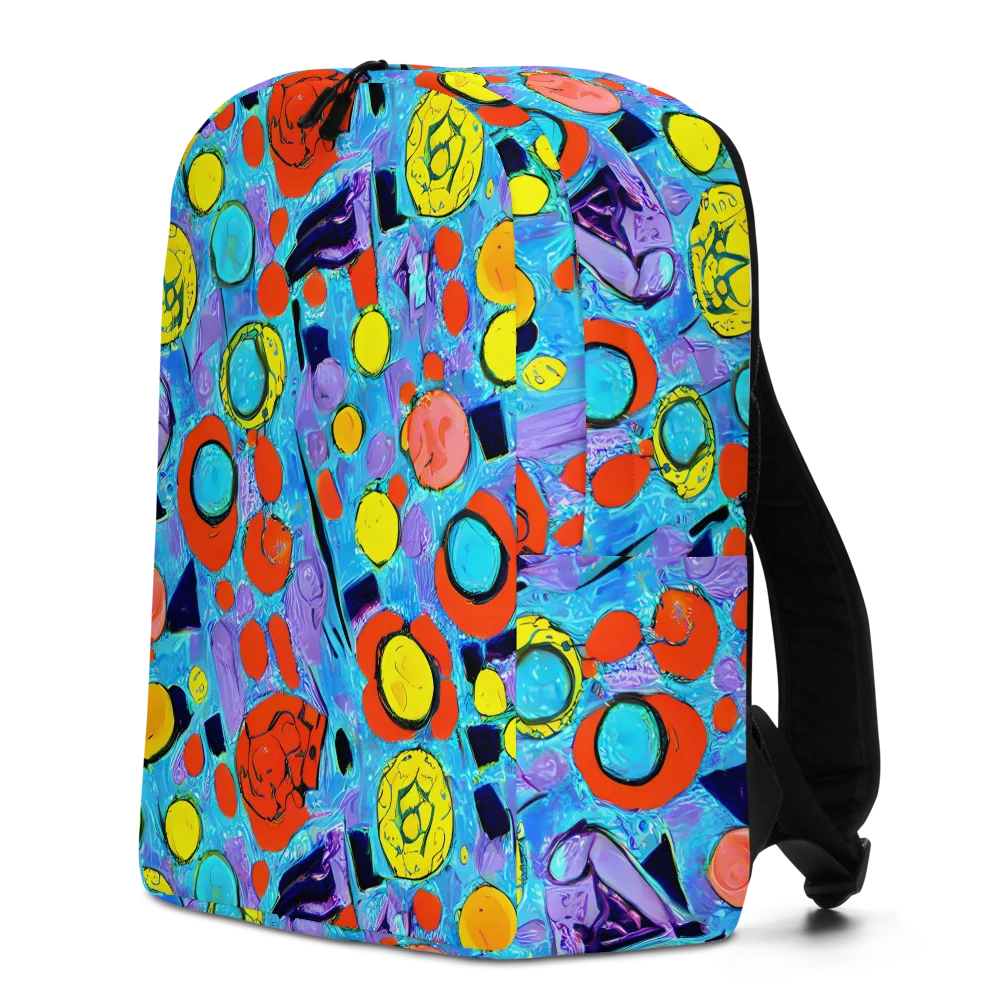 Cyan Carnival on Minimalist Backpack — Left