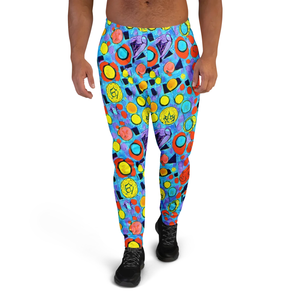 Cyan Carnival on Men's Joggers — Front