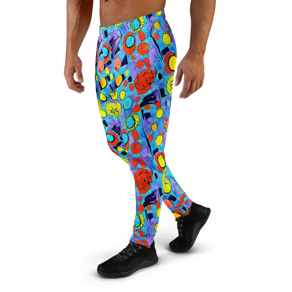 Cyan Carnival on Men's Joggers — Left