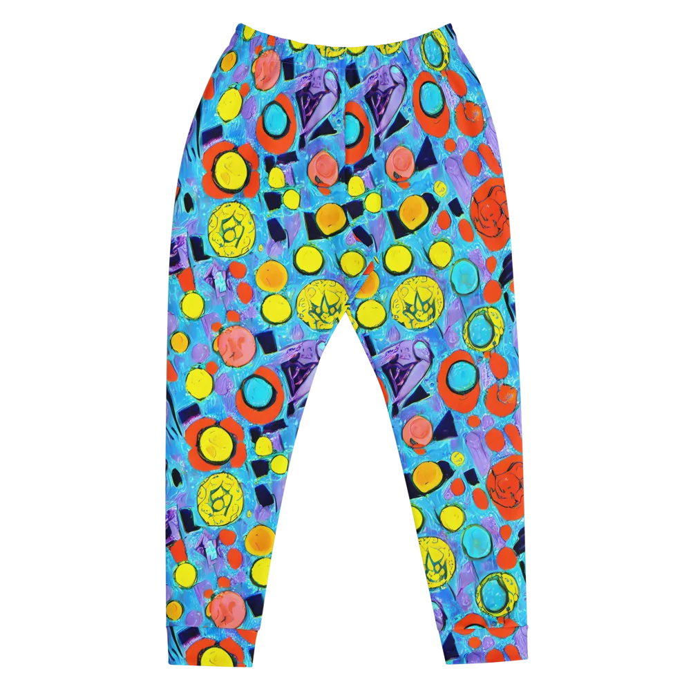 Cyan Carnival on Men's Joggers — Front