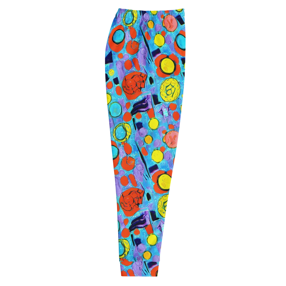 Cyan Carnival on Men's Joggers — Right