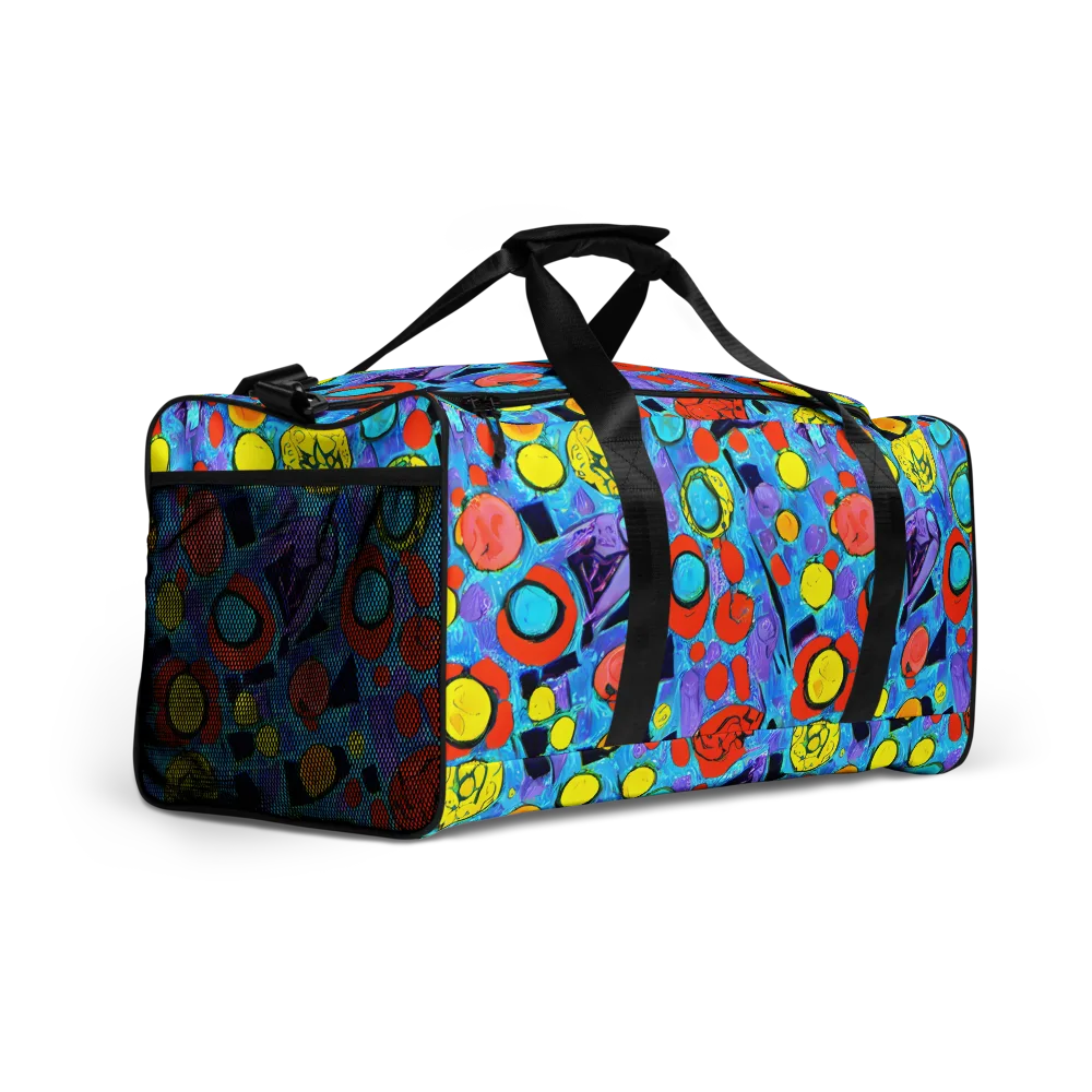 Cyan Carnival on Duffle Bag — Right Front