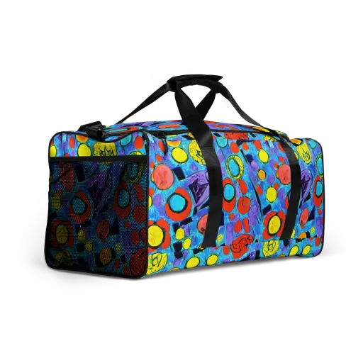 Cyan Carnival on a Duffle Bag