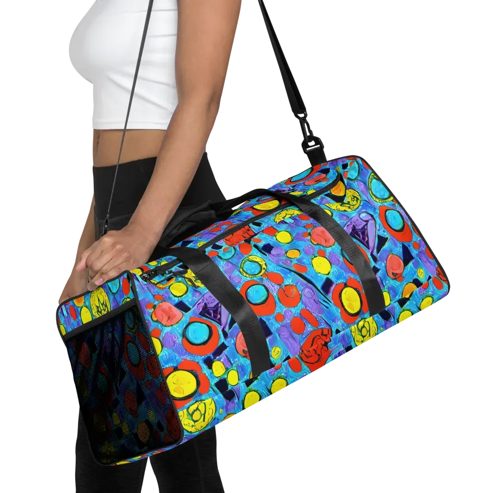 Cyan Carnival on Duffle Bag — Front