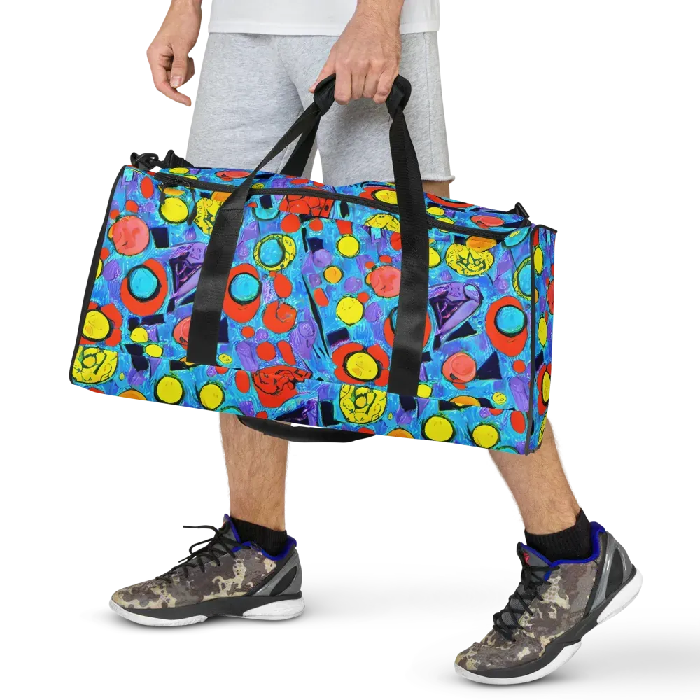 Cyan Carnival on Duffle Bag — Front