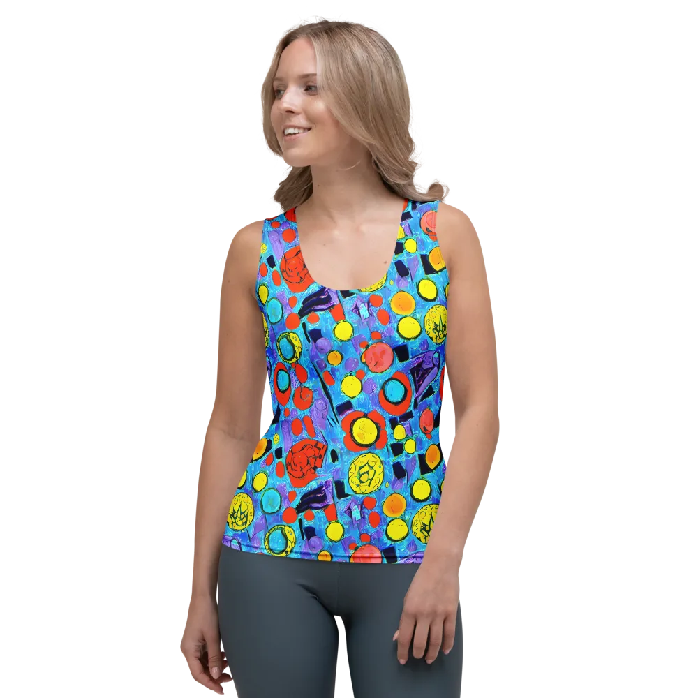 Cyan Carnival on Women's Tank Top — Front