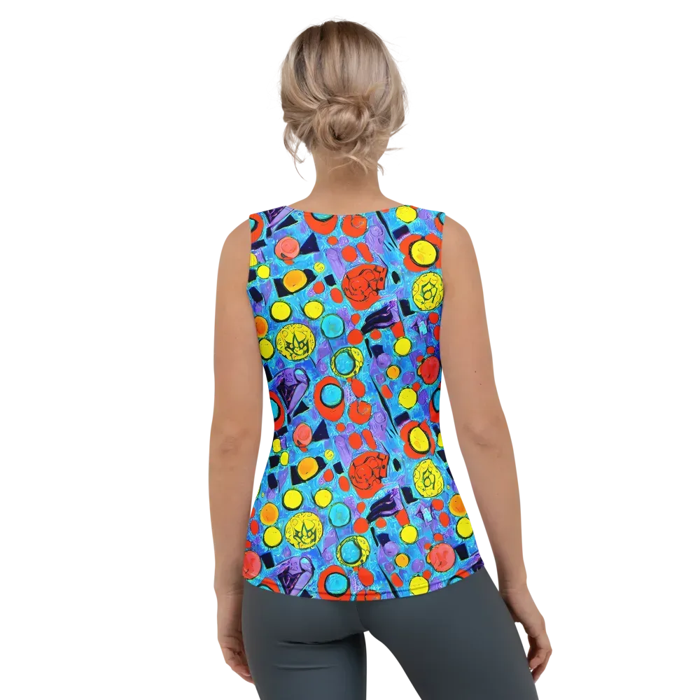 Cyan Carnival on Women's Tank Top — Back
