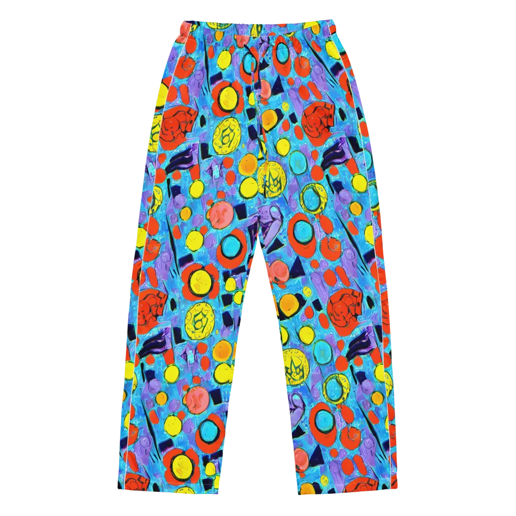 Cyan Carnival on Women's Pajama Pants — Front