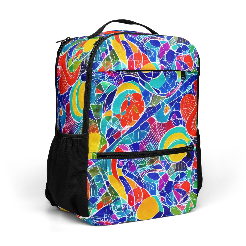 Vivid Fragment on Utility Backpack — Right Front