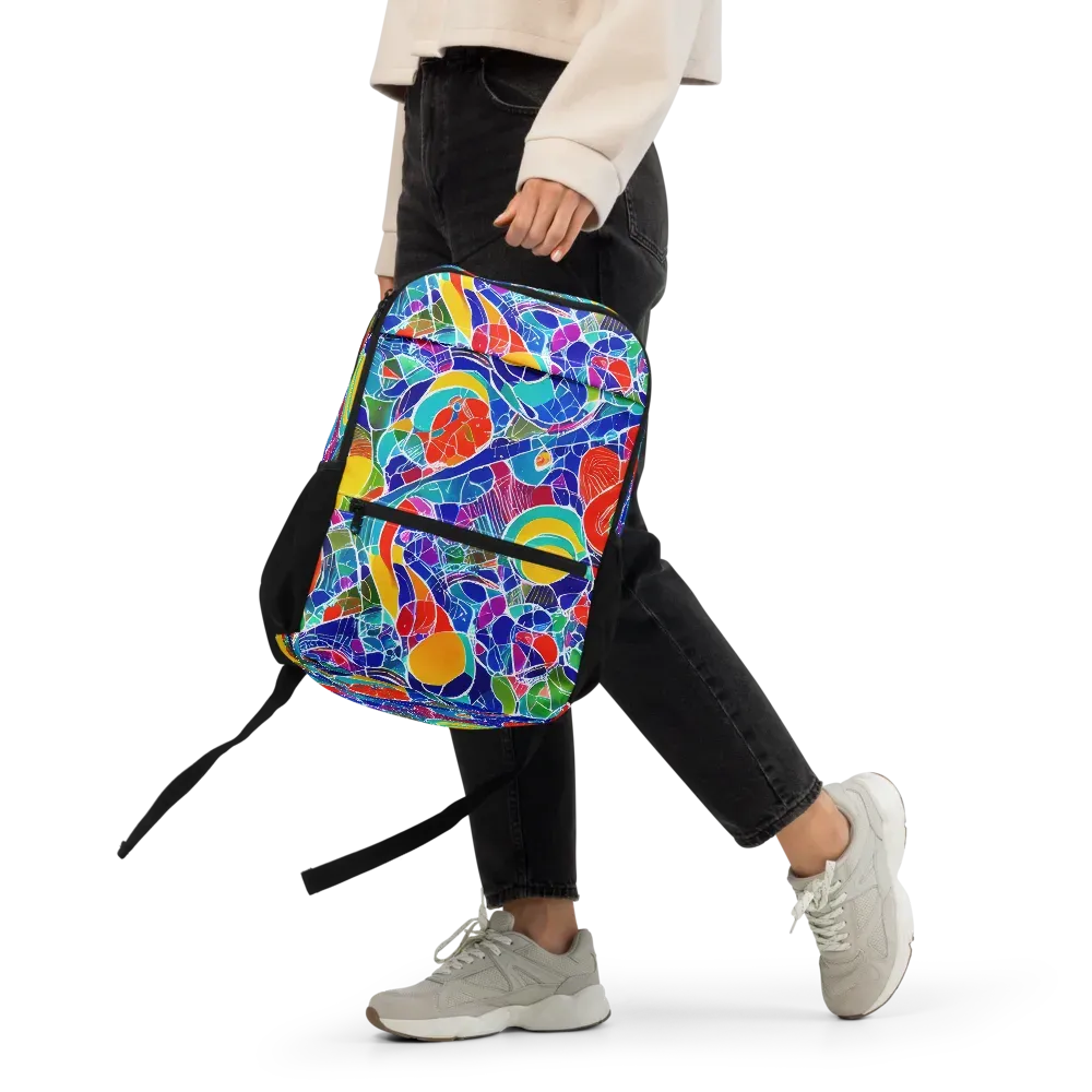 Vivid Fragment on Utility Backpack — Front