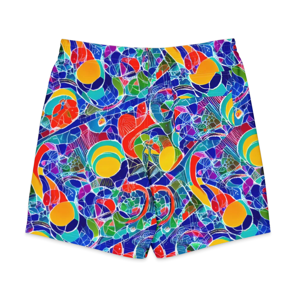 Vivid Fragment on Men's Board Shorts — Back