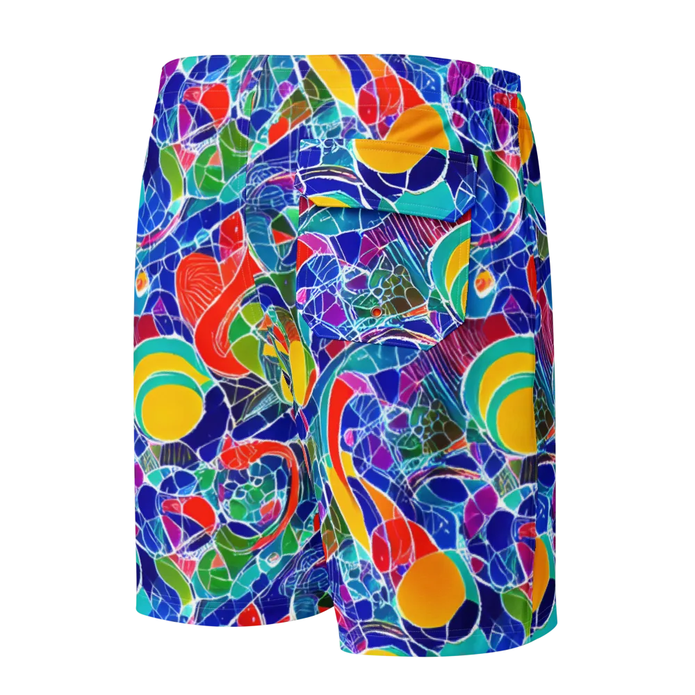 Vivid Fragment on Men's Board Shorts — Back