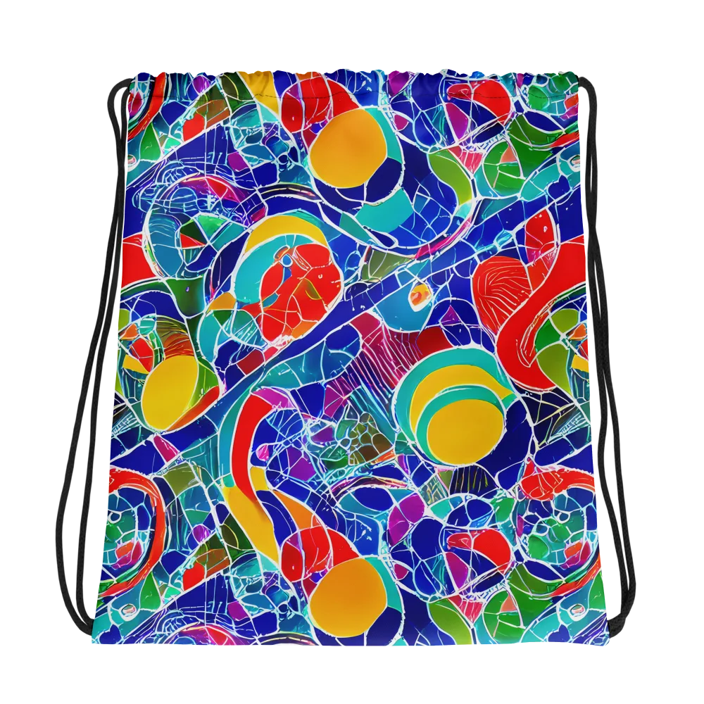Vivid Fragment on Drawstring Bag — Photo