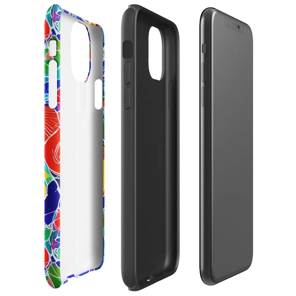 Vivid Fragment on Tough Case for iPhone® — Right
