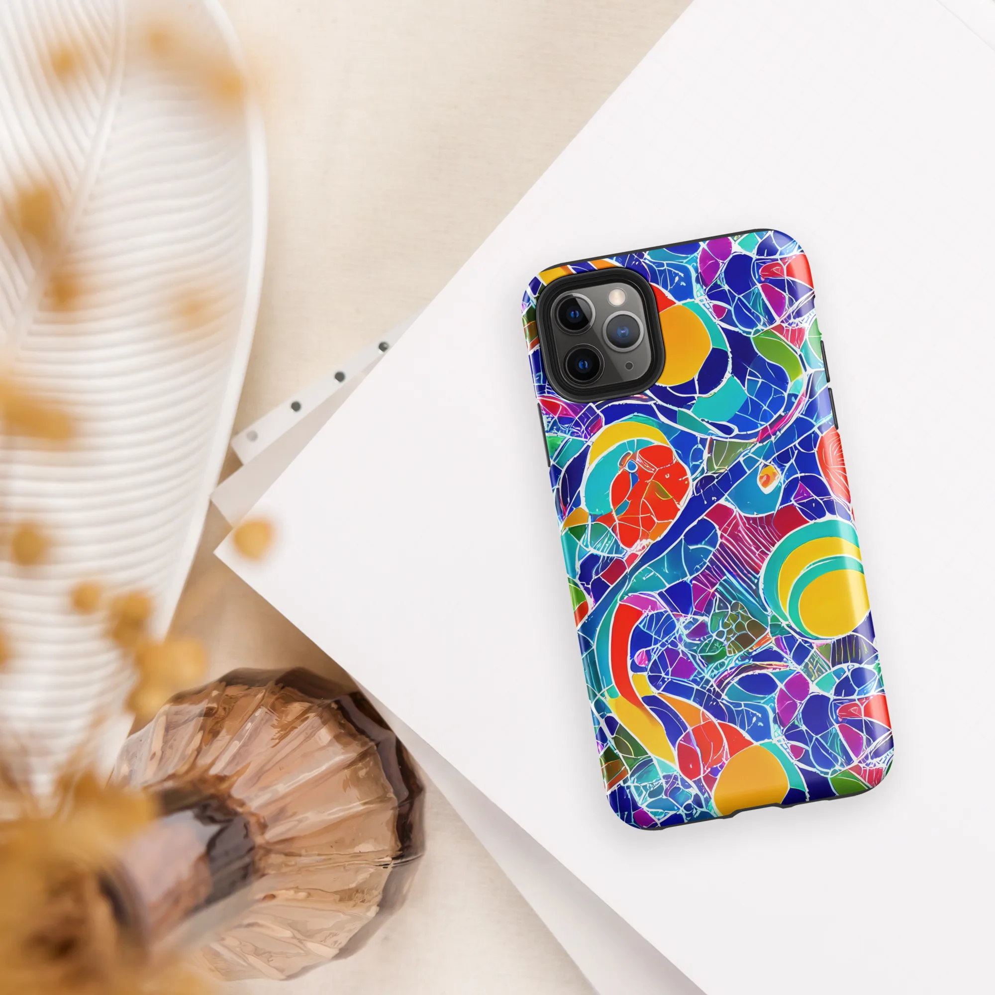 Vivid Fragment on Tough Case for iPhone® — Front