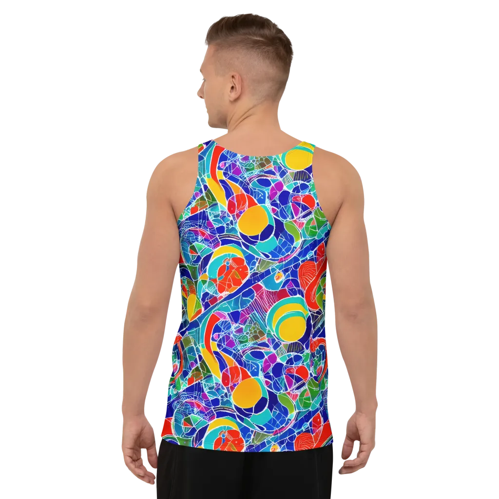 Vivid Fragment on Men's Tank Top — Back