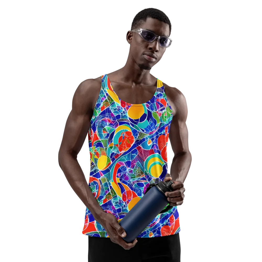 Vivid Fragment on Men's Tank Top — Front